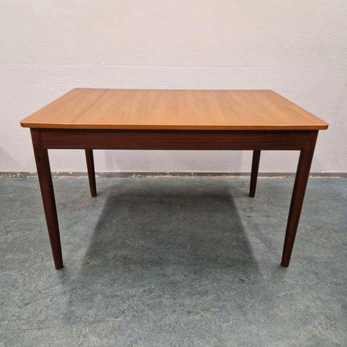 60's vintage eettafel deense tafel uitschuif tafel, Verzamelen, Retro, Huis en Inrichting, Ophalen of Verzenden