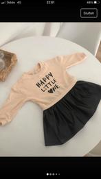 Meisjes jurk met leren onderjurk (samen 1 jurk) maat 18-24 m, Kinderen en Baby's, Babykleding | Overige, Nieuw, Meisje, Ophalen of Verzenden