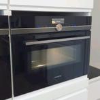 Luxe SIEMENS IQ700 Blacksteel combi oven/magnetron met Wifi, Ophalen, Combimagnetron, Oven, Zo goed als nieuw