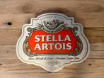 Reclamebord Stella Artois bier logo, groot 62x50cm aluminium, Verzamelen, Ophalen of Verzenden, Nieuw, Reclamebord