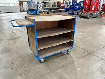 magazijnkar & reclamebord & Stelling  beschikbaar voor biedingen