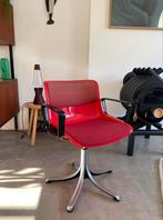 Tecno Modus bureaustoel rood Osvaldo Borsani 70s vintage, Gebruikt, Ophalen of Verzenden, X, Rood