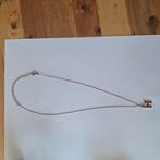 Goudkleurige ketting met H hanger., Ophalen of Verzenden, Zo goed als nieuw, Goud, Overige materialen