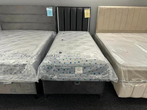 leegverkoop van bedden en boxsprings, weg=weg, op=op, Huis en Inrichting, Slaapkamer | Boxsprings, Nieuw, Tweepersoons, Ophalen