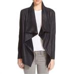 The Kooples Sport vegan drape vest jasje zwart 40, Maat 38/40 (M), Verzenden, Zwart, The kooples