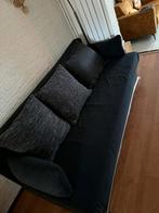 Zwarte Slaapbank met Opbergruimte, Ophalen, Gebruikt, Tweepersoons, Grijs