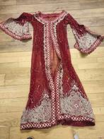 Handgemaakte Marokkaanse Bruidsjurk - Rood, Maat 38/40 (M), Huwelijk, Ophalen of Verzenden, Zo goed als nieuw