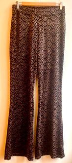 Nieuw Vanto flair broek fluweel l/xl zwart grijs, Verzenden, Zwart, Maat 46/48 (XL) of groter, Zo goed als nieuw