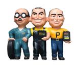 Groot beeld van de pep boys garage showroom USA decoratie, Verzamelen, Beelden en Beeldjes, Ophalen, Gebruikt, Mens