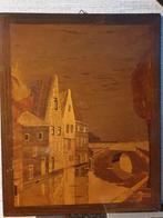 Mooi Houtsnijwerk in lijst, Ophalen of Verzenden