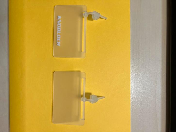 2x Knobloch transparante zij-blende voor schietbril, Sport en Fitness, Schietsport-accessoires, Nieuw, Ophalen of Verzenden