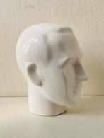 Porseleinen mannen-hoofd, fifties, Gebruikt, Onbekend, Ophalen of Verzenden, Onbekend