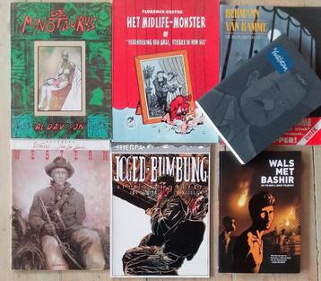 zeven stripboeken (graphic novels) beschikbaar voor biedingen
