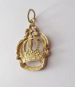 Prachtige vintage Kroon ketting hanger verguld, Sieraden, Tassen en Uiterlijk, Kettinghangers, Verzenden, Zo goed als nieuw, Goud