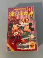 Disney videoband mini classics VHS : Mickey Prins bedelknaap, Ophalen, Tekenfilm, Alle leeftijden, Zo goed als nieuw