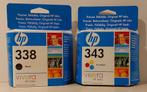 HP338 zwart C8765E + HP343 kleur C8766E Printer Cartridge, Nieuw, Cartridge, HP Hewlett Packard, Ophalen of Verzenden