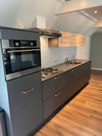 Moderne antraciet rechte keuken 3,25 meter GEDEMONTEERD, Enkelwandige keuken, Ophalen of Verzenden, Zo goed als nieuw, Kunststof
