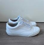 Vans old skool leather true white - maat: 39, Kleding | Heren, Vans old skool, Ophalen of Verzenden, Wit, Zo goed als nieuw