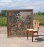 Wandkleed in lijst gobelin paarden, Antiek en Kunst, Ophalen