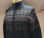 Nordic 80% Wol Noorse knitted vest L Bruin, Kleding | Heren, Truien en Vesten, Maat 52/54 (L), Bruin, Verzenden, Nordic