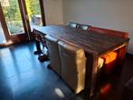 Eettafel teakhout 240x110, Huis en Inrichting, Tafels | Eettafels, Ophalen, Gebruikt, 100 tot 150 cm, Koloniaal