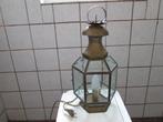 elektrisch koperen lantaren, Huis en Inrichting, Lampen | Tafellampen, Ophalen, Nieuw, Glas, Minder dan 50 cm