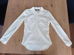 Zara basic nette witte blouse net wit maat M lange mouwen, Maat 38/40 (M), Ophalen of Verzenden, Gedragen, Wit