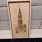 Martinitoren Groningen, Antiek en Kunst, Kunst | Etsen en Gravures, Ophalen of Verzenden