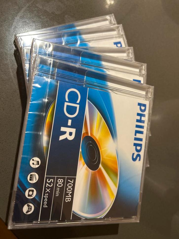 5x CD-R 700MB in Doosje - Nieuw!, Computers en Software, Beschrijfbare discs, Nieuw, Cd, Ophalen of Verzenden