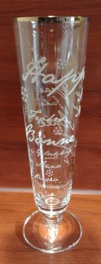 Warsteiner Nieuwjaar Glas. (D2), Verzamelen, Ophalen of Verzenden, Gebruikt, Glas of Glazen, Overige merken