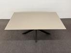 Rechthoekige eettafel Fenix Beige Arizona 160x90, Zo goed als nieuw, 150 tot 200 cm, Rechthoekig, Info@betaalbaar-design.nl