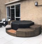 Jacuzzi meubelset opbouw grijs + GRATIS warmtepomp, Ophalen, Zo goed als nieuw