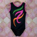 Nieuw turnpakje maat 140 zwart roze groen oranje neon pk1, Zwart, Nieuw, Turnpak(je), Kindermaat 122 t/m 140