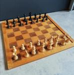 Houten dam /schaakbord met houten stukken, Hobby en Vrije tijd, Ophalen of Verzenden, Minder dan 500 stukjes, Zo goed als nieuw