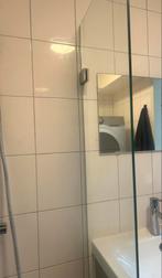 Inloopdouche/glazen scherm, Huis en Inrichting, Ophalen, Overige typen, 50 tot 100 cm, Zo goed als nieuw