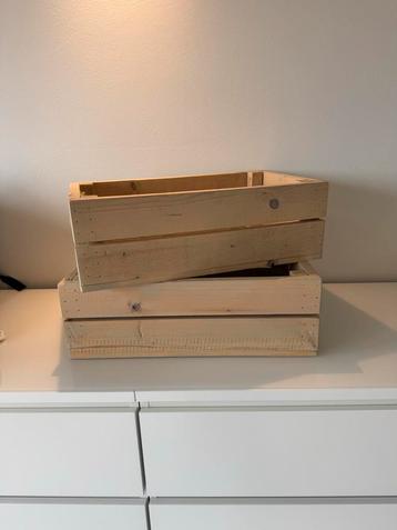Steigerhouten Kistjes - 2 Stuks beschikbaar voor biedingen