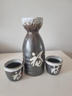 Vintage 1980 Japanse keramiek sake servies, Antiek en Kunst, Ophalen of Verzenden