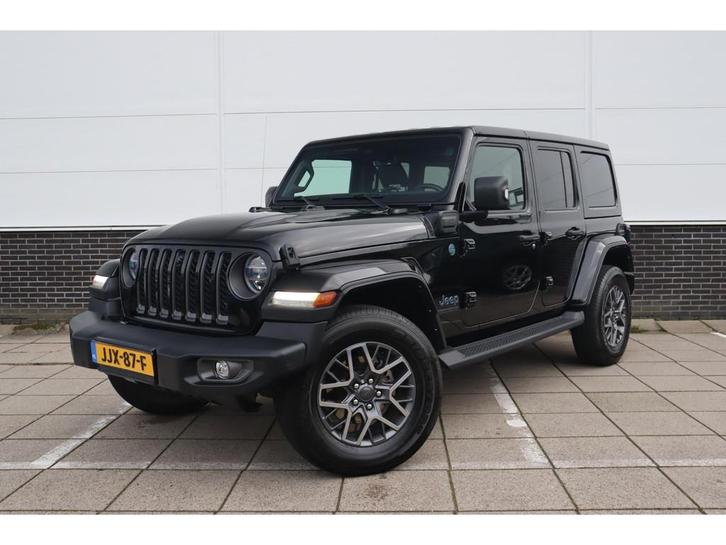 Jeep Wrangler Unlimited 4xe 380 80th Anniversary * Stoel-Stu, Auto's, Jeep, Bedrijf, Te koop, Wrangler, ABS, Achteruitrijcamera