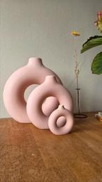 Set van 3 roze H&M Home vazen, Huis en Inrichting, Ophalen, Gebruikt, Overige kleuren, Glas