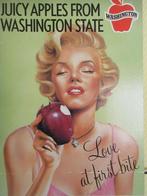 Vintage Marilyn Monroe reclamebord, Verzamelen, Merken en Reclamevoorwerpen, Ophalen of Verzenden, Gebruikt, Reclamebord
