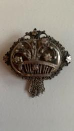 Antieke zilveren broche, Ophalen of Verzenden, Zo goed als nieuw, Zilver