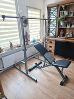 squatrek Kettler bankje rechte stang dumbels, Sport en Fitness, Ophalen, Zo goed als nieuw, Fitnessbank