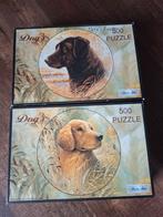 Honden Puzzel Set - 2 ronde Puzzels van 500 stukjes, Hobby en Vrije tijd, Ophalen of Verzenden, 500 t/m 1500 stukjes, Zo goed als nieuw
