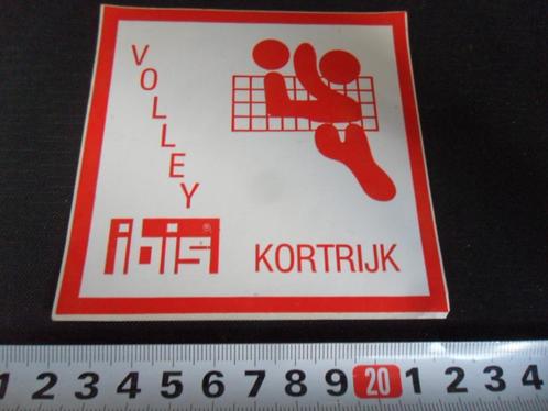 sticker volleybal IBIS kortrijk belgië, Verzamelen, Stickers, Zo goed als nieuw, Bedrijf of Vereniging, Ophalen