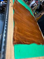 Cognac kleur hele tuigleer 2-2,5 mm dikte half soepel nr2, Hobby en Vrije tijd, Stoffen en Lappen, Leer of Kunstleer, Ophalen of Verzenden