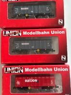 N Union 2 NACCO en Railion NS zo goed als nieuw, Hobby en Vrije tijd, Modeltreinen | N-Spoor, Overige merken, Gelijkstroom, Wagon