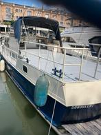 Woonboot kruiser 15 x 3.8m kabola 2 x Mercedes 180pk, Gebruikt, Staal, Diesel, Ophalen of Verzenden