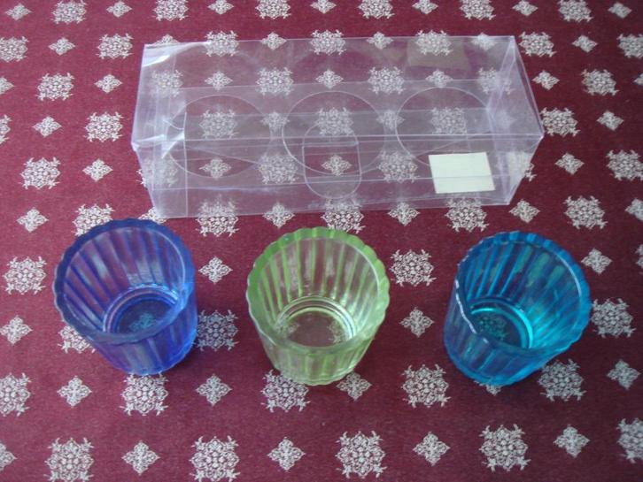 Setje sfeerlichtjes - Waxinelichthouder, Huis en Inrichting, Woonaccessoires | Kandelaars en Kaarsen, Nieuw, Minder dan 25 cm