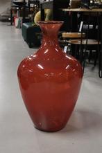 Mooie grote ronde vaas RUBRA rood / terra Light & Living
