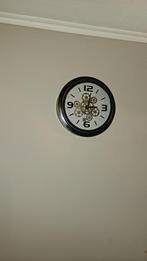 Zwarte klok, Ophalen of Verzenden, Zo goed als nieuw, Wandklok